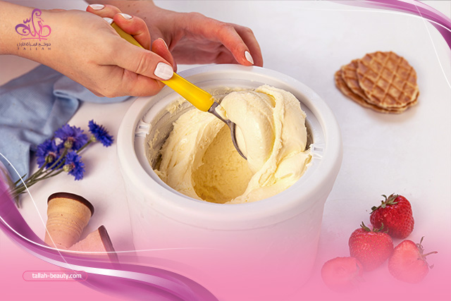 طريقة-عمل-الايس كريم-(بمكونين فقط)- 