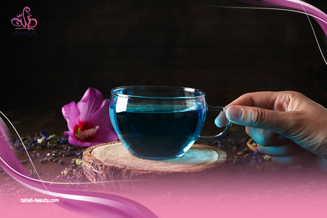 فوائد الشاي الأزرق للبشرة