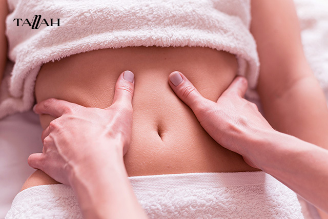 طريقة تدليك البطن للتخلص من الغازات