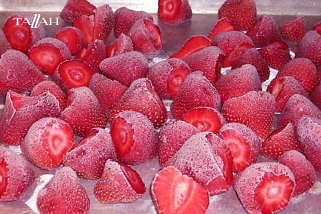 مدة حفظ الفراولة في الفريزر
