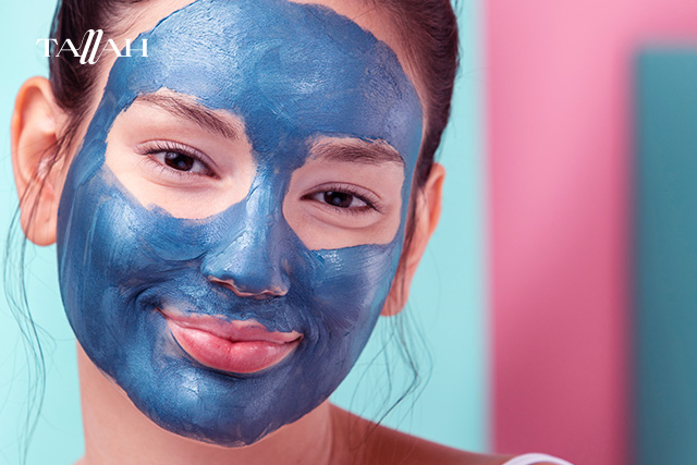 ماسك النيلة الزرقاء للوجه