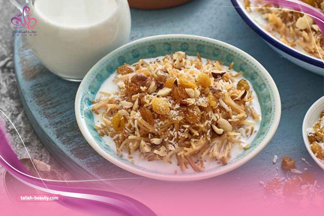 طريقة عمل شعرية باللبن