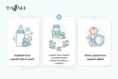 سبب فطريات اللسان عند الأطفال