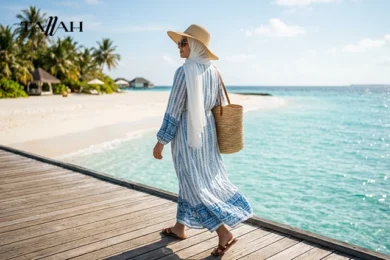 موضة صيف فساتين بحر للمحجبات