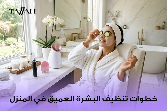 خطوات تنظيف البشرة العميق في المنزل
